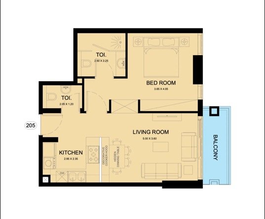 Plan apartament tip C